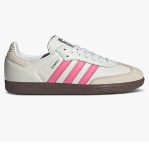 Brand new adidas sambas pink and white